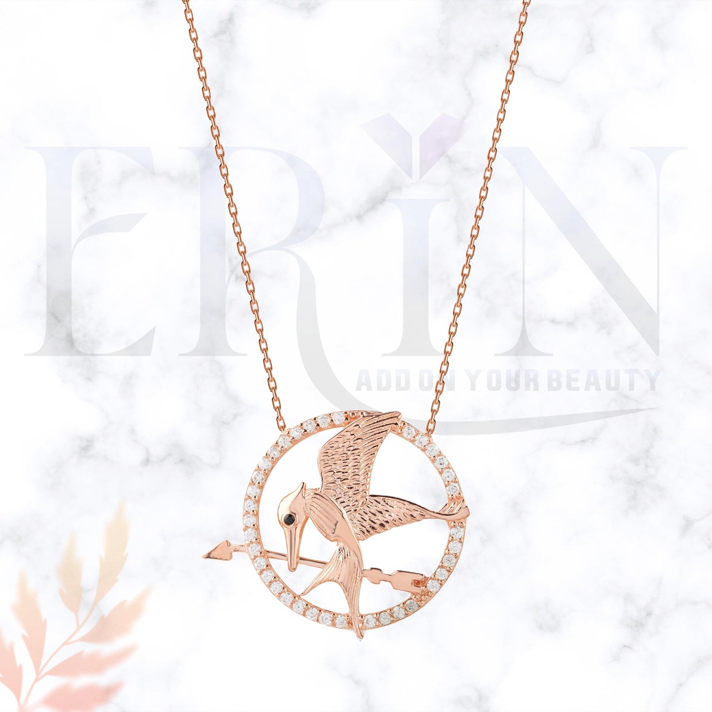 Gorgeous Bird Pendant 925 Sterling Silver Necklace