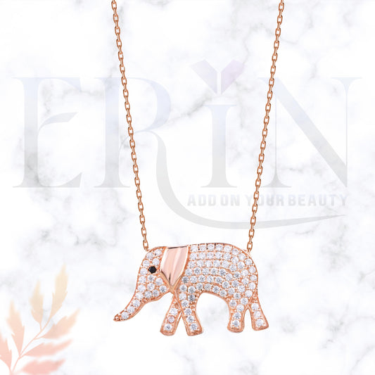 Elephant Pendant 925 Sterling Silver Necklace