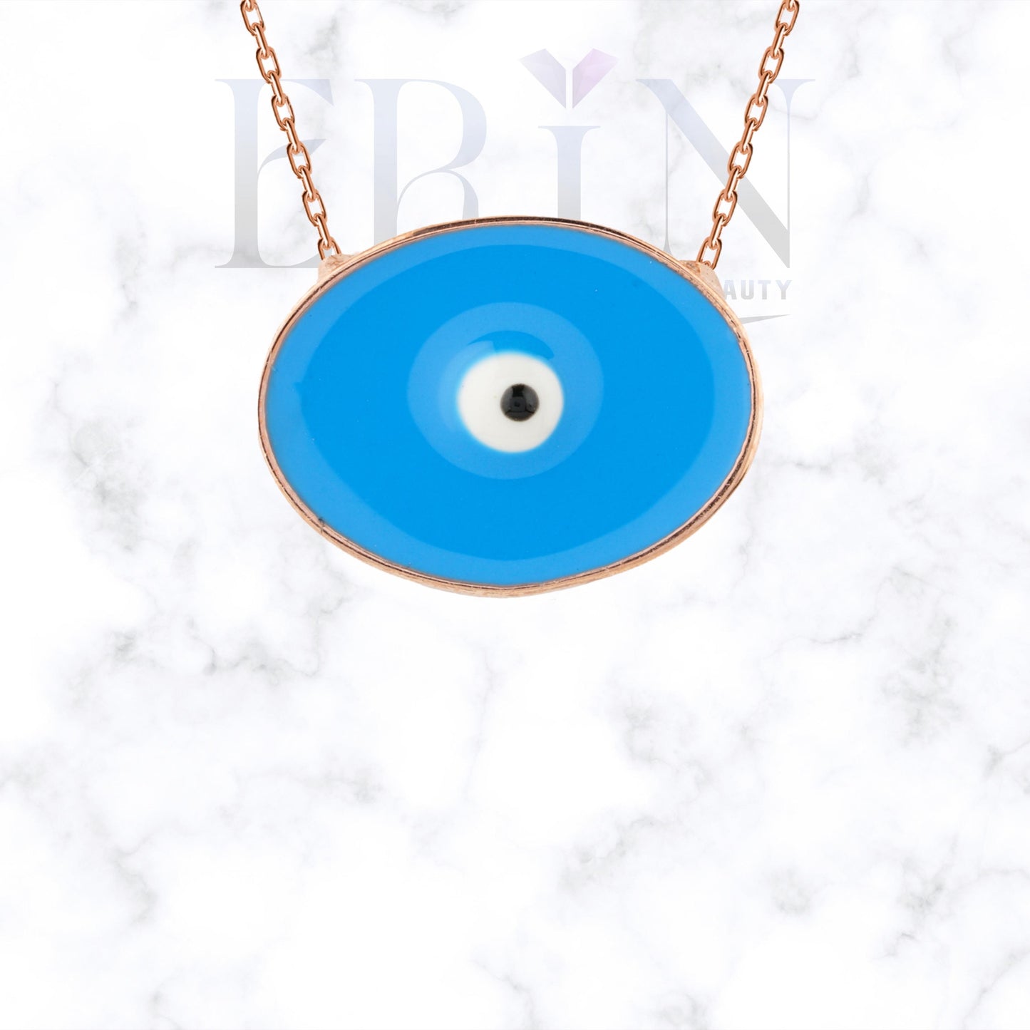 Evil Eye Pendant 925 Sterling Silver Necklace