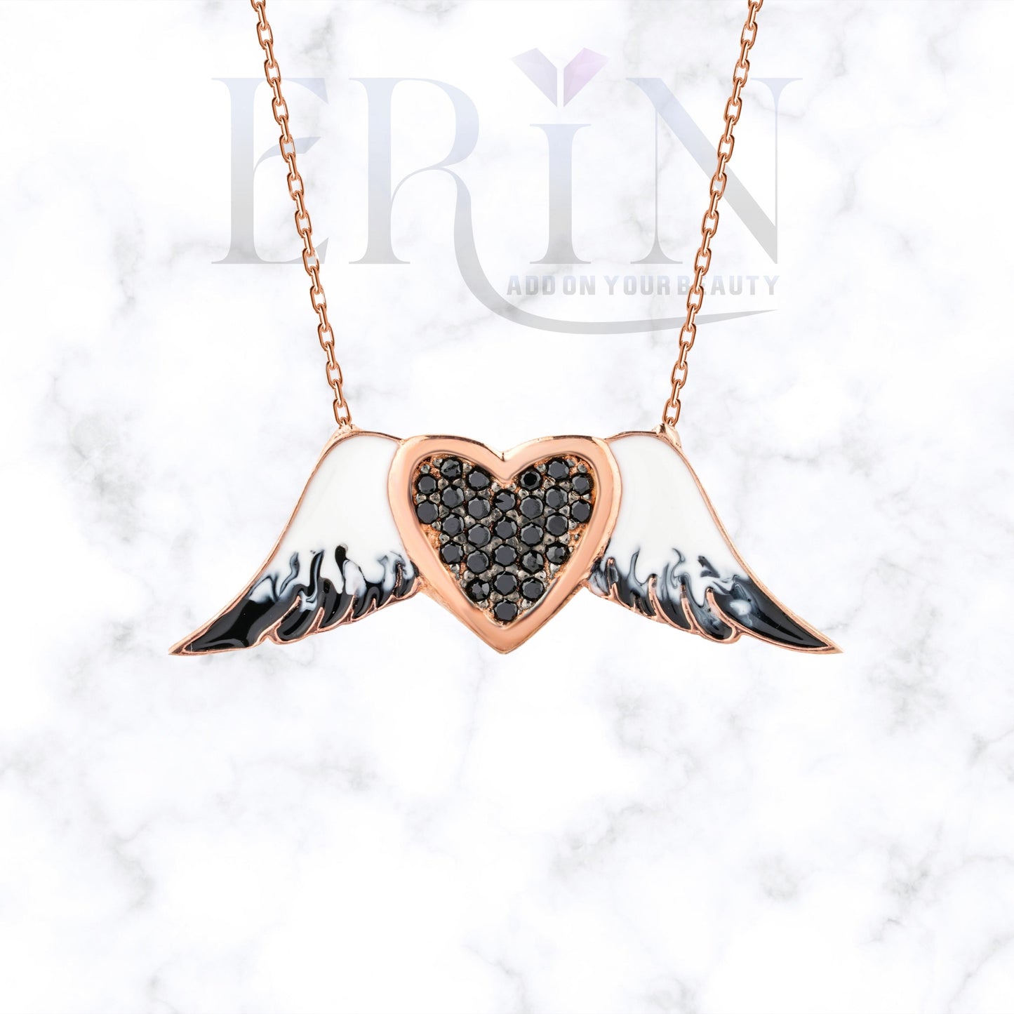 Lovely Wings Pendant 925 Sterling Silver Necklace